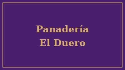 Panadería El Duero (ejemplo)